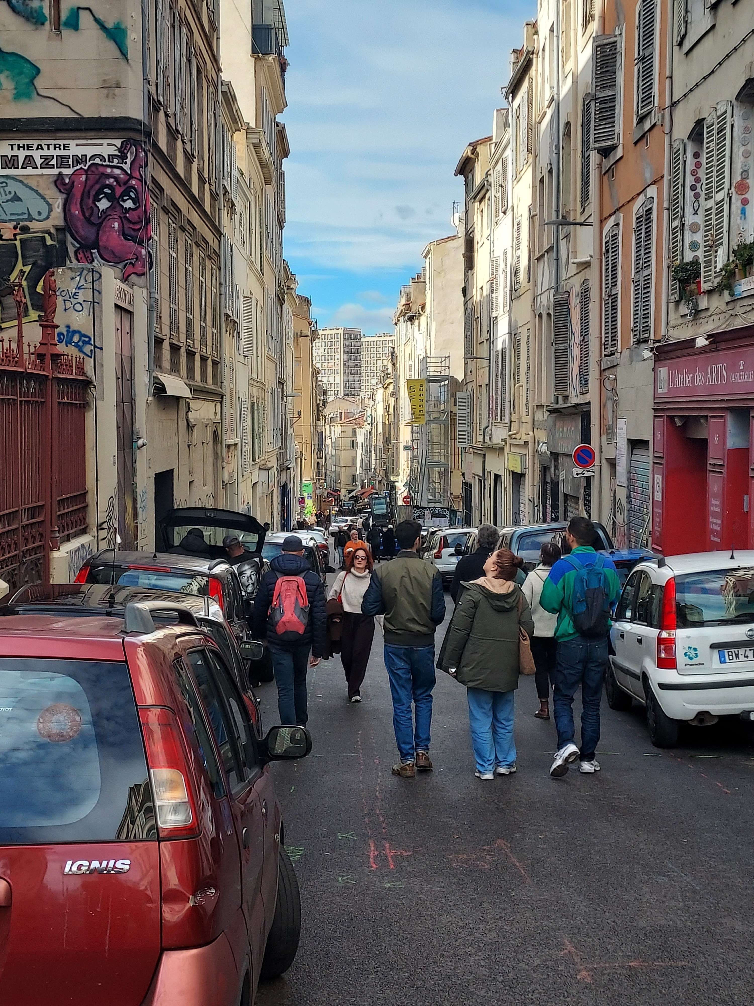 Rue piétonne rue d'Aubagne entre rue Estelle et Moustier 